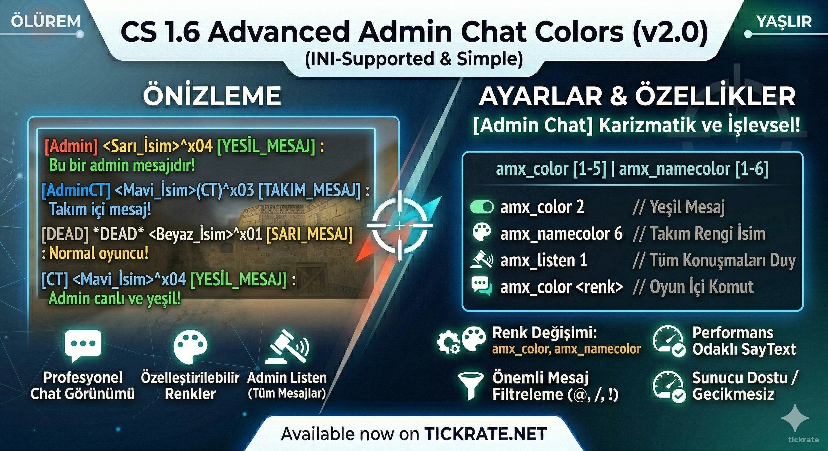 Gelişmiş Admin Chat Renklendirme Sistemi