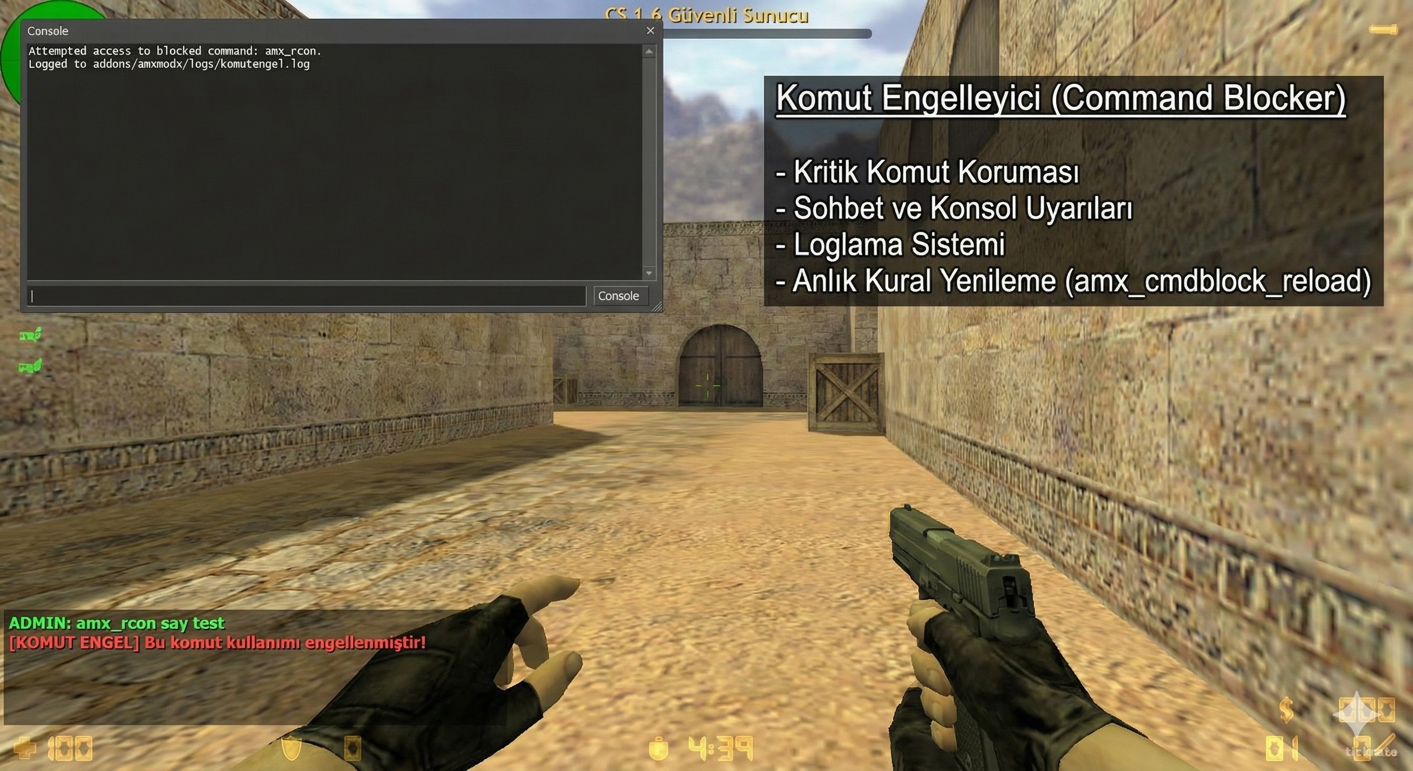 Komut Engelleme - Admin Yetki Kısıtlayıcı